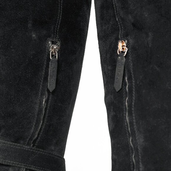 Gucci Dionysus Nero Suede Over-The-Knee Boots - Picture 11 of 13